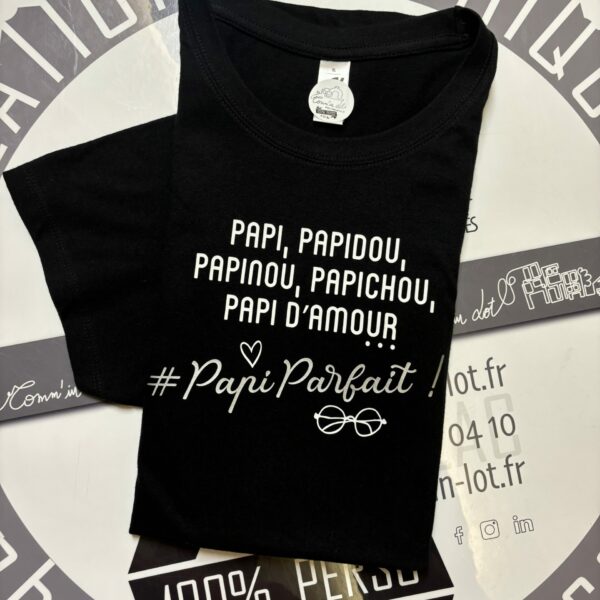 Tshirt Papi parfait @comminlot